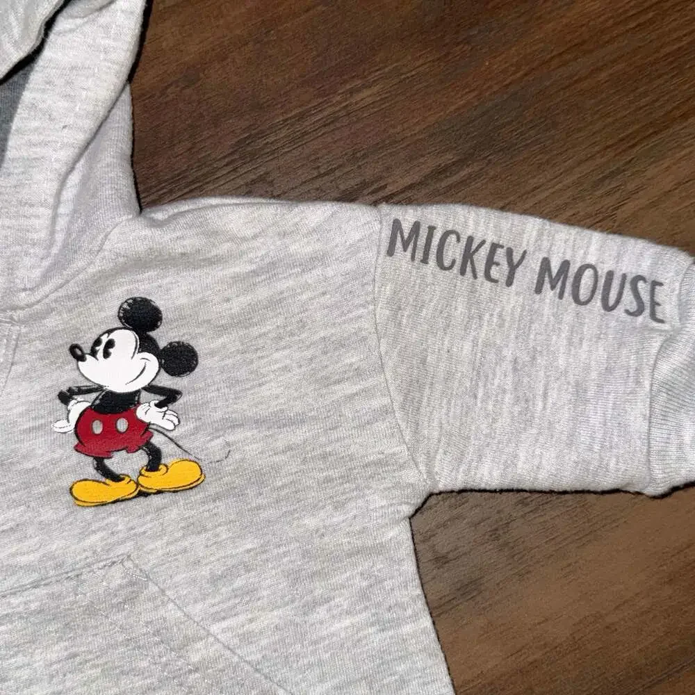 Disney Baby Mickey Mouse 2-Piece Hoodie and Sweatpants Outfit Set Grey